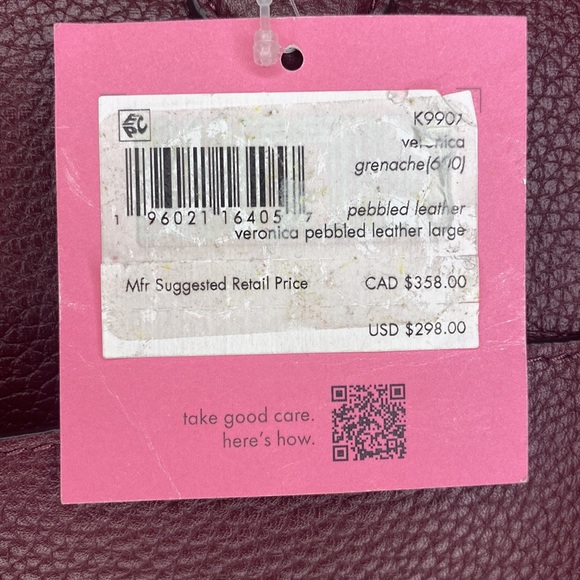 NWT Kate Spade Veronica pebbled leather large tote w/dust bag - Picture 5 of 9